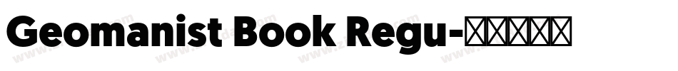Geomanist Book Regu字体转换